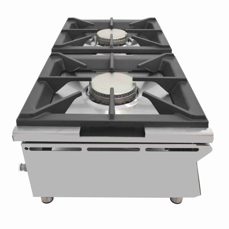 Cuisinière à gaz sur comptoir ARILEX de 2 feux de 5,8 + 5,8 kW 80CGN - 80CGN