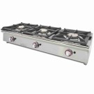 Cuisinière à gaz sur comptoir ARILEX de 3 foyers de 5,8 + 5,8 + 5,8 kW 120CGN - 120CGN