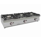 Cuisinière à gaz sur comptoir ARILEX de 3 foyers de 5,8 + 5,8 + 5,8 kW 120CGN - 120CGN