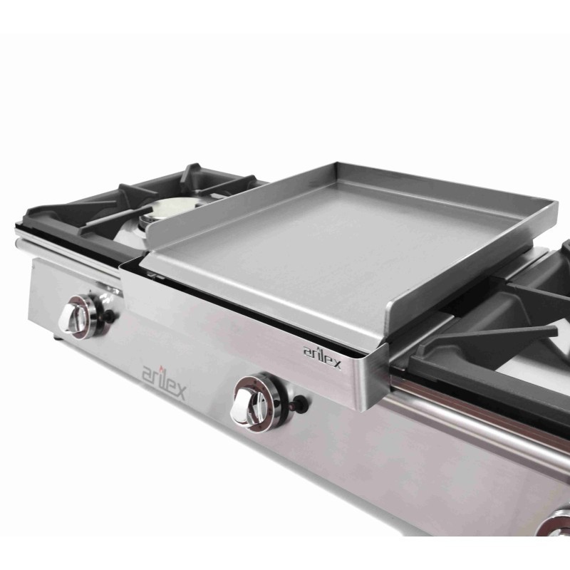 Cuisinière à gaz sur comptoir ARILEX de 3 foyers de 5,8 + 5,8 + 5,8 kW 120CGN - 120CGN