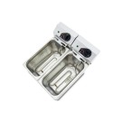 Friteuse électrique EVOLUTION sans robinet, capacité 5 + 5 litres avec puissance 3 + 3 kW monophasée EVO55. - EVO55