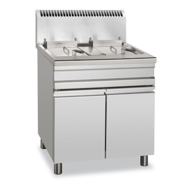 Friteuse à gaz 14+14 litres 13+13 kW avec meuble GF15+15S AUTONOME - GF15+15S