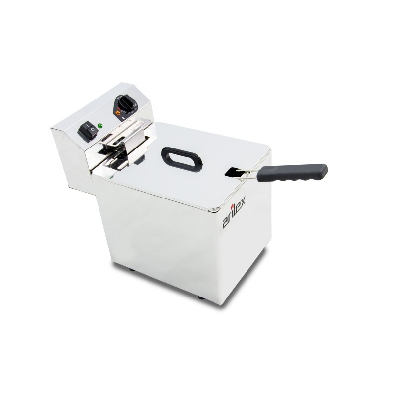 Friteuse électrique EVOLUTION sans robinet, capacité de 10 litres, puissance de 3,5 kW monophasée avec contacteur EVO10. - EVO10