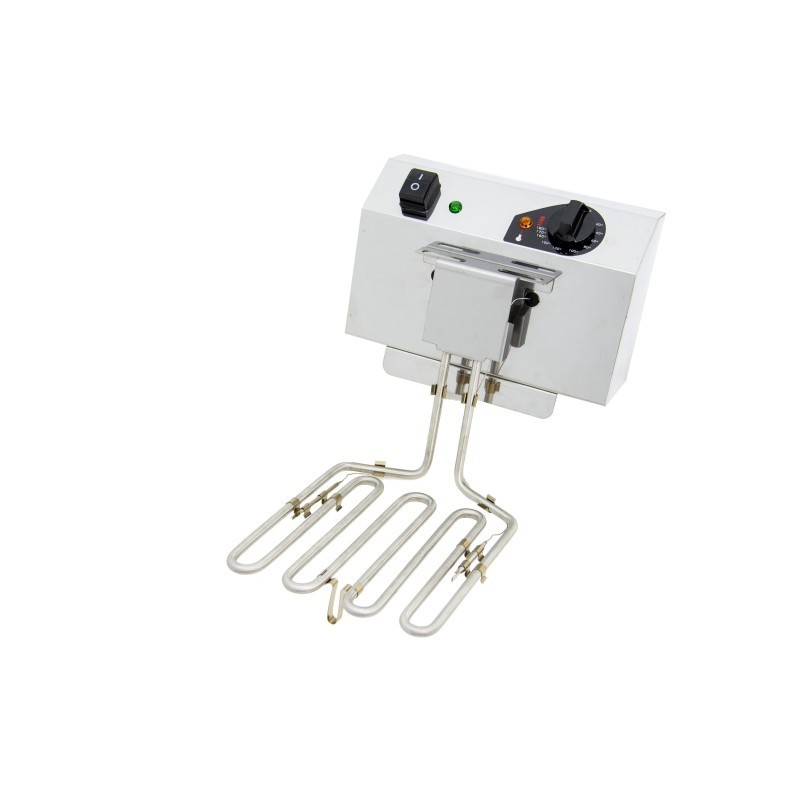 Friteuse électrique EVOLUTION sans robinet, capacité de 10 litres, puissance de 3,5 kW monophasée avec contacteur EVO10. - EVO10