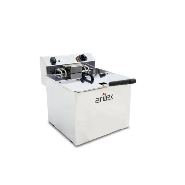Friteuse électrique EVOLUTION sans robinet, capacité 12 litres, puissance 7,5 kW triphasée avec contacteur EVO12TR. - EVO12TR