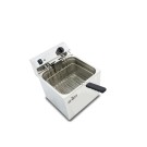 Friteuse électrique EVOLUTION sans robinet, capacité 12 litres, puissance 7,5 kW triphasée avec contacteur EVO12TR. - EVO12TR