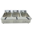 Friteuse électrique 12+12+12 litres 4,5+4,5+4,5 kW monophasée Ligne 600 100FRE121212G - 100FRE121212G