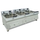 Friteuse électrique 12+12+12 litres 7,5+7,5+7,5 kW triphasée Ligne 600 100FRE121212GTR - 100FRE121212GTR