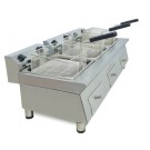 Friteuse électrique 12+12+12 litres 7,5+7,5+7,5 kW triphasée Ligne 600 100FRE121212GTR - 100FRE121212GTR