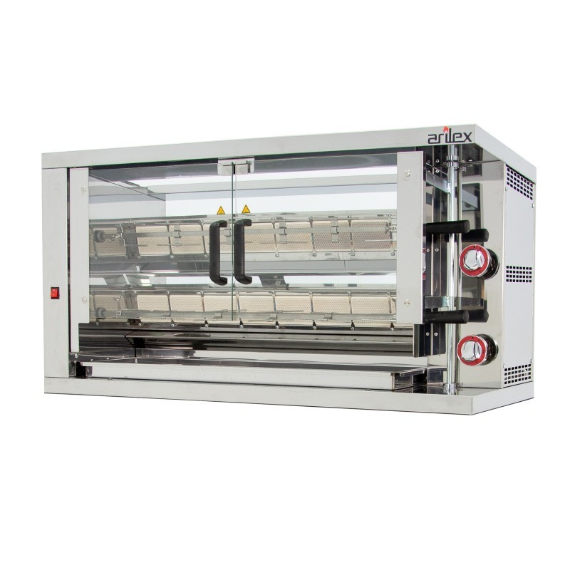 Gril vertical à gaz ARILEX de 2 broches 2ASG - 2ASG