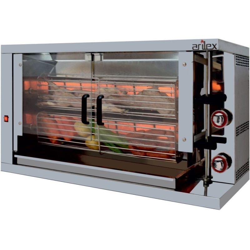 Gril vertical à gaz ARILEX de 2 broches 2ASG - 2ASG