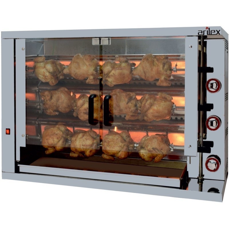 Gril vertical à gaz ARILEX de 3 broches 3ASG - 3ASG