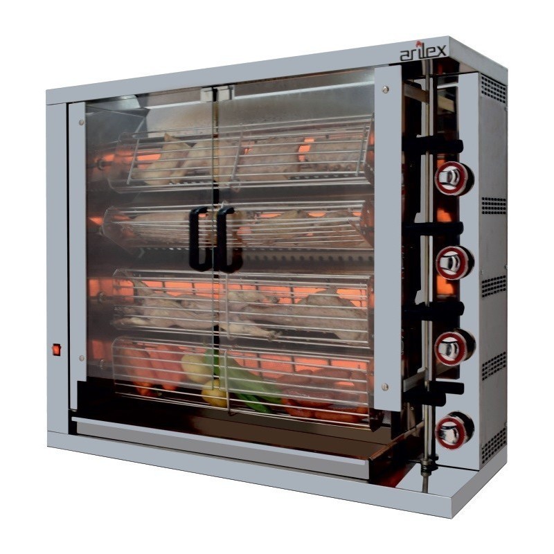Grill vertical à gaz ARILEX de 4 broches 4ASG - 4ASG