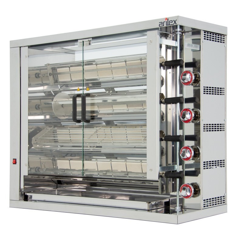 Grill vertical à gaz ARILEX de 4 broches 4ASG - 4ASG