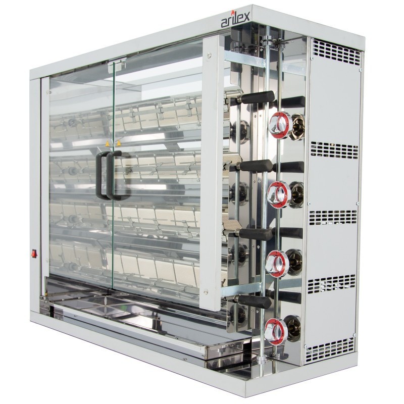 Grill vertical à gaz ARILEX de 4 broches 4ASG - 4ASG