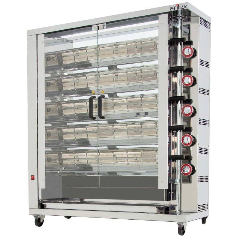 Grill vertical à gaz avec support ARILEX de 5 broches 5ASGP - 5ASGP