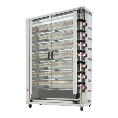 Rôtisseur vertical à gaz ARILEX de 7 broches 7ASG - 7ASG