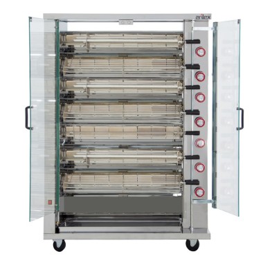 Gril vertical à gaz avec support ARILEX de 7 broches 7ASGP - 7ASGP