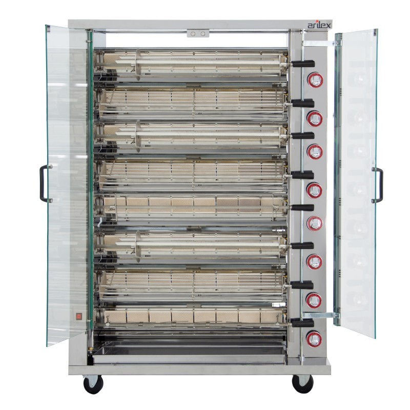 Gril vertical à gaz ARILEX de 8 broches 8ASG - 8ASG