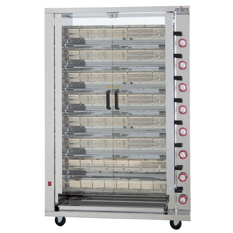 Gril vertical à gaz ARILEX de 8 broches 8ASG - 8ASG