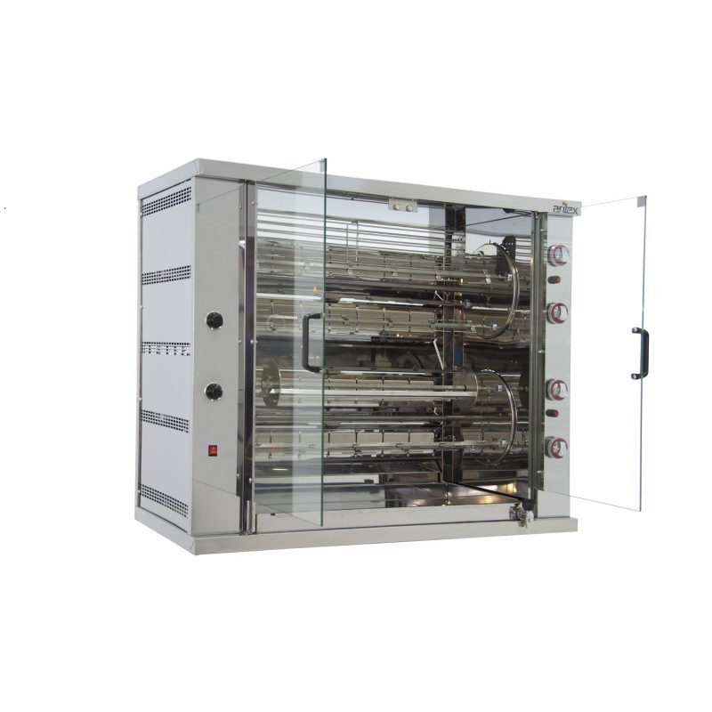 Gril à gaz rotatif planétaire ARILEX de 8 broches 8ASG-RP - 8ASG-RP