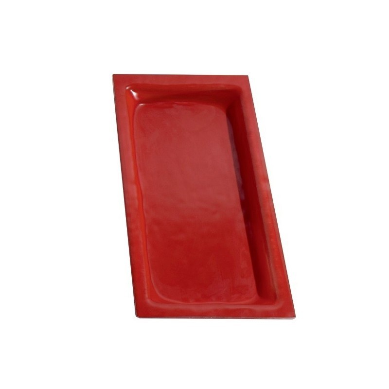 Bac en cristal couleur rouge GN1/3-40 mm GN-RO - GN-RO