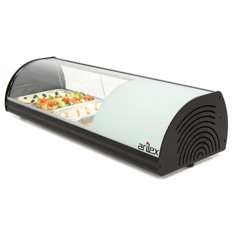 Vitrine réfrigérée pour tapas ARILEX 4 bacs GN1/3 couleur blanche 4VTG-BL - 4VTG-BL