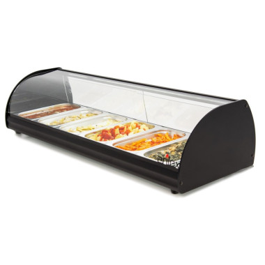 Vitrines chauffantes à tapas ARILEX de 6 bacs GN1/3-40 6CT - 6CT