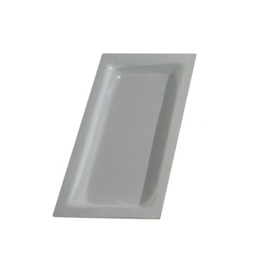 Bac en cristal couleur blanc GN1/3-40 mm GN-BL - GN-BL