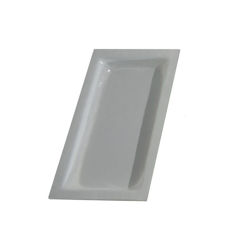 Bac en cristal couleur blanc GN1/3-40 mm GN-BL - GN-BL