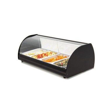 Vitrines à chauffage à tapas ARILEX de 4 plateaux GN1/3-40 avec lumière 4CTL. - 4CTL