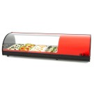 Vitrine réfrigérée à tapas ARILEX PLACA LISA capacité 4-GN1/3 couleur rouge 4VTL-RO. - 4VTL-RO