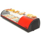 Vitrine réfrigérée à tapas ARILEX PLACA LISA capacité 6-GN1/3 couleur rouge 6VTL-RO - 6VTL-RO