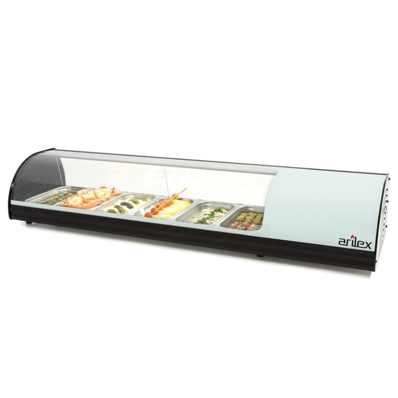 Vitrine réfrigérée à tapas ARILEX PLACA LISA capacité 6-GN1/3 couleur blanche 6VTL-BL - 6VTL-BL