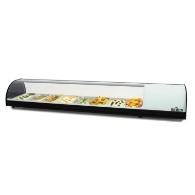 Vitrine réfrigérée à tapas ARILEX PLACA LISA capacité 8-GN1/3 couleur blanche 8VTL-BL - 8VTL-BL