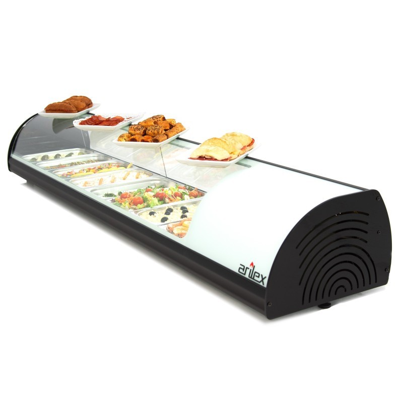 Vitrine réfrigérée à tapas ARILEX PLACA LISA capacité 8-GN1/3 couleur blanche 8VTL-BL - 8VTL-BL