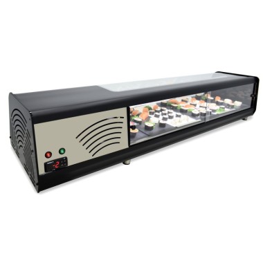 Vitrine réfrigérée de SUSHI ARILEX PLAQUE LISSE capacité 6 bacs GN1/3 6VTL VISION SUSHI. - 6VTL VISION SUSHI