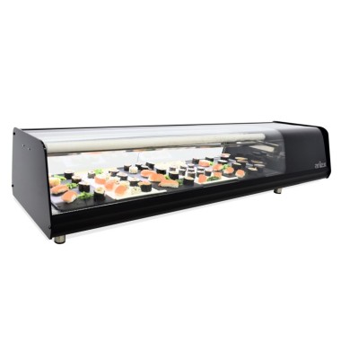 Vitrine réfrigérée de SUSHI ARILEX PLAT FONCÉ capacité 8 plateaux GN1/3 8VTL VISION SUSHI. - 8VTL VISION SUSHI