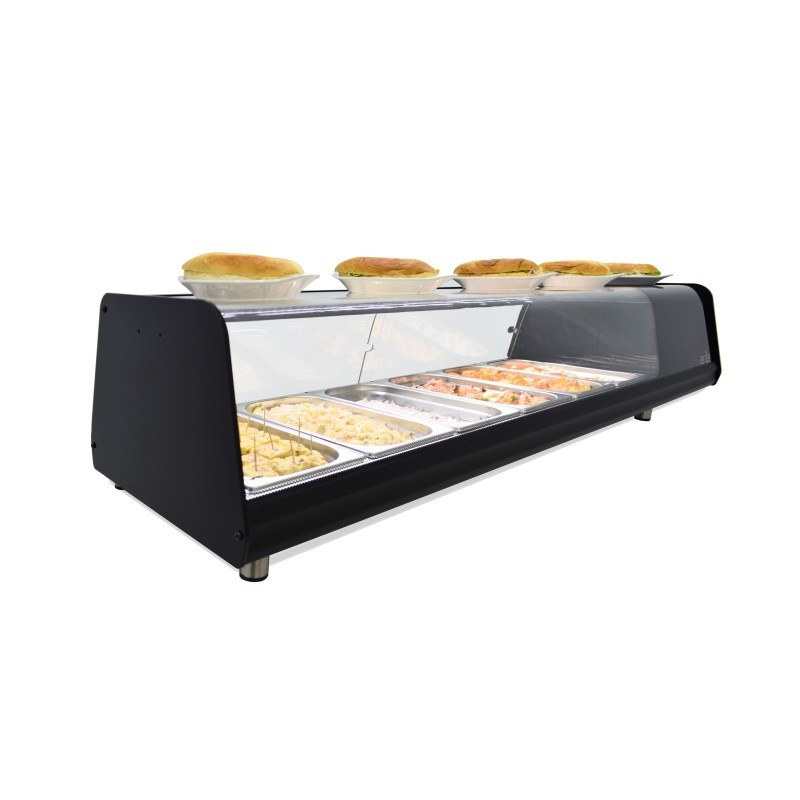 Vitrine réfrigérée à tapas ARILEX VISION PLACAGE LISSE capacité 8-GN1/3 8VTL VISION - 8VTL VISION