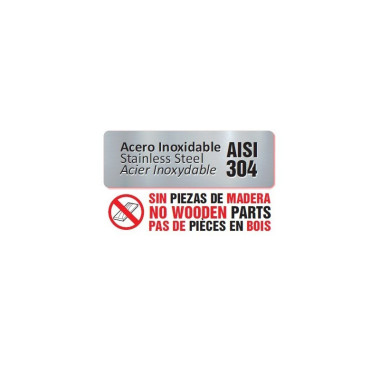 Table murale en acier inoxydable AISI 304 avec étagère 1000x600x850 mm - 10060MM
