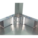 Table murale en acier inoxydable AISI 304 avec étagère 1500x600x850 mm. - 15060MM