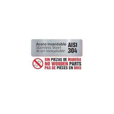 Table murale en acier inoxydable AISI 304 avec étagère 1500x600x850 mm. - 15060MM