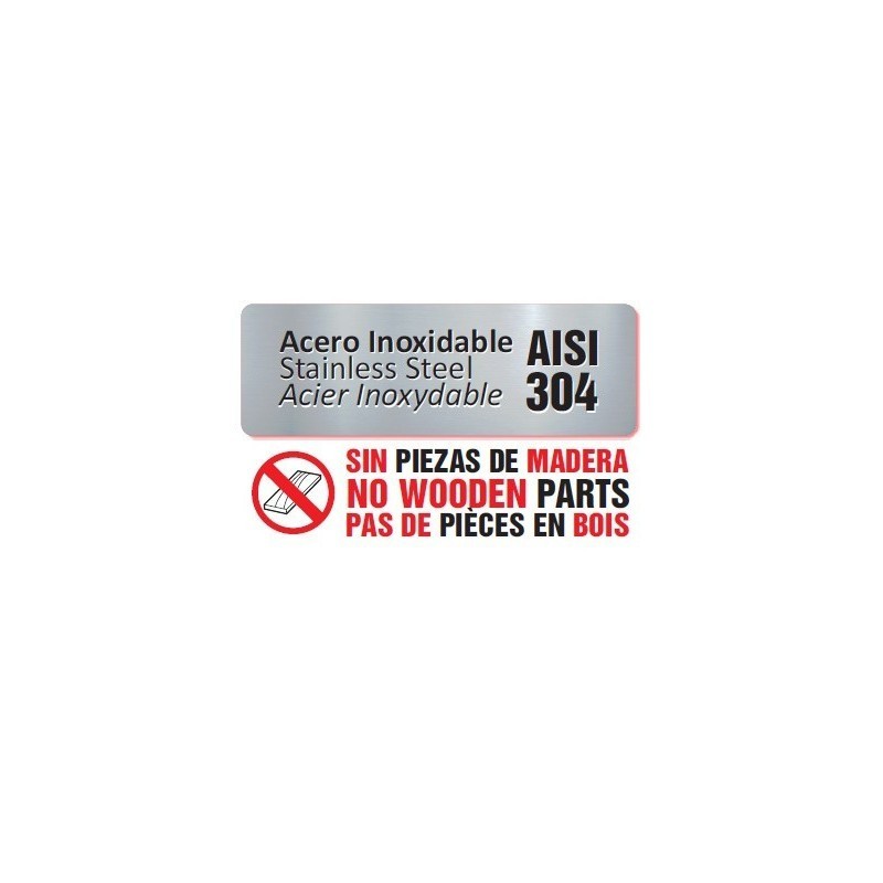 Table murale en acier inoxydable AISI 304 avec étagère 1500x600x850 mm. - 15060MM