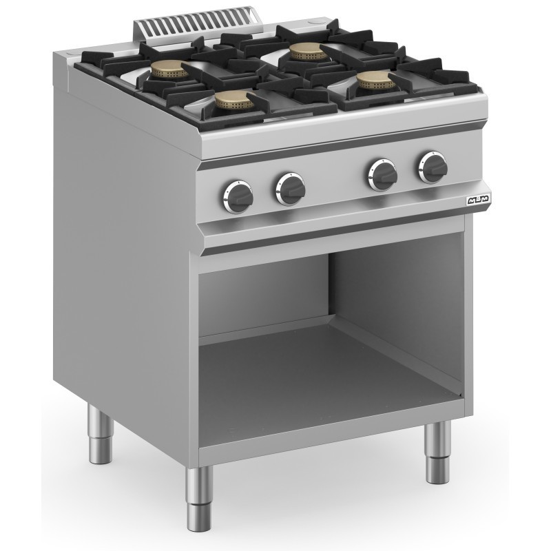 Cuisine à gaz 4 feux 4x5,5 kW avec meuble MFB77AXS MAGISTRA PLUS 700. - MFB77AXS