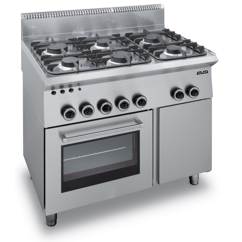 Cuisinière à gaz 6 feux avec four à gaz G6SFA65 SMART 650 - G6SFA65