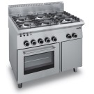 Cuisinière à gaz 6 feux avec four à gaz G6SFA65 SMART 650 - G6SFA65