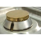 Cuisine à gaz 6 feux avec pilote de 3x7,5 + 3x5,5 kW avec four GN2/1 thermostatique de 7,5 kW 120CG70H EASY 700. - 120CG70H