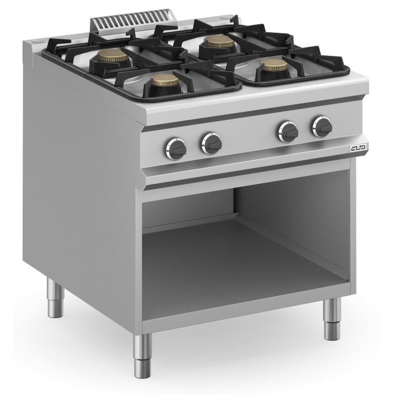 Cuisinière à gaz 4 foyers 2x7 + 2x11 Kw avec meuble MFB98AXL MAGISTRA PLUS 900 - MFB98AXL