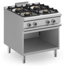 Cuisinière à gaz 4 foyers 2x7 + 2x11 Kw avec meuble MFB98AXL MAGISTRA PLUS 900 - MFB98AXL