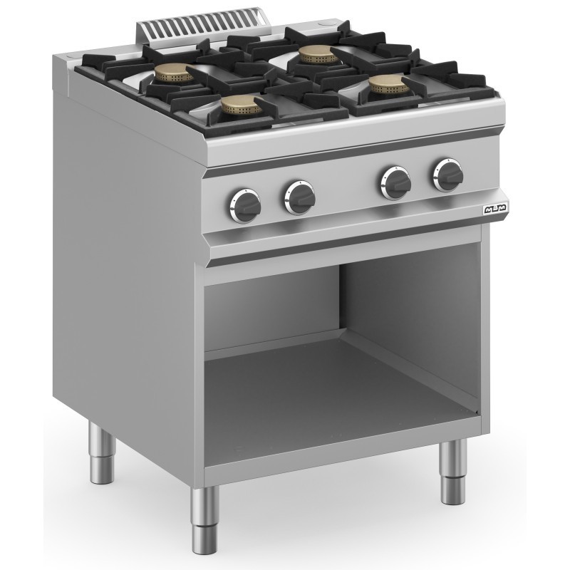 Cuisine à gaz 4 foyers 4x7 kW avec meuble MFB77AXL MAGISTRA PLUS 700 - MFB77AXL